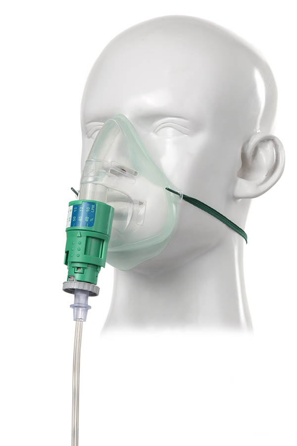 Kit venturi réglable Silente avec masque Intersurgical EcoLite™ adulte et tuyau, 1.8m