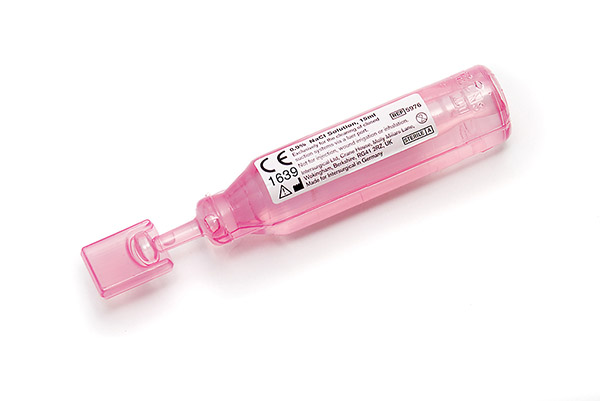 Ampoules NaCl 0.9% pour systèmes clos d'aspiration Trachseal™, 15ml