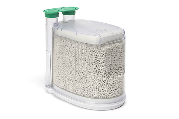 AbCan™, absorbeur de CO₂ jetable avec Spherasorb™, couleur virant du blanc au violet, 1.1L. A utiliser avec les respirateurs d'anesthésie Getinge® (anciennement Maquet®), Flow-i™ C20, C30, C40, Flow-C™ et Flow-E™