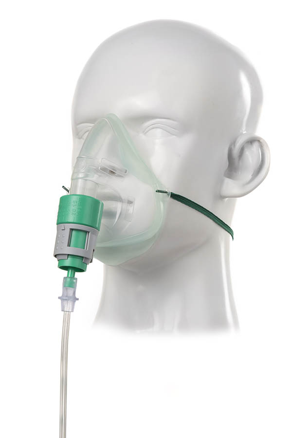 Kit venturi réglable MultiOx™ avec masque Intersurgical EcoLite™ adulte et tuyau, 1.8m