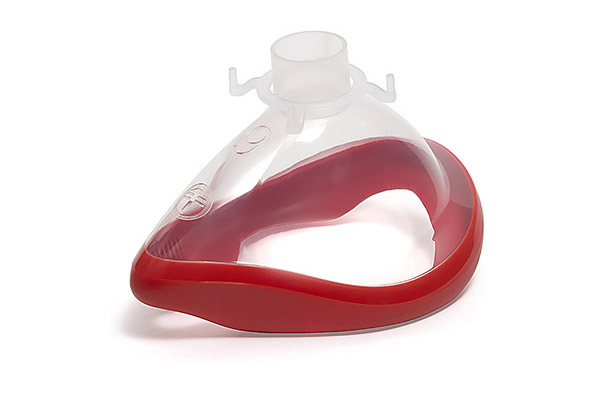 ClearLite™, masque facial d'anesthésie, taille 6, extra grand adulte, rouge, 22F