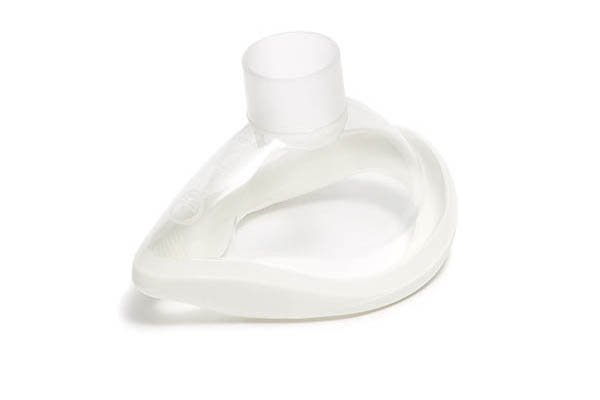 ClearLite™, masque facial d'anesthésie, taille 2, pédiatrique, blanc, sans crochet de fixation, 22F