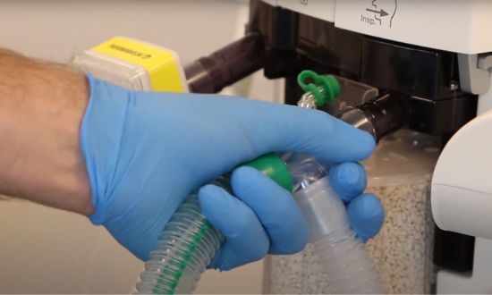 Mise en place du circuit respiratoire monobranche double lumière DuoFlow™