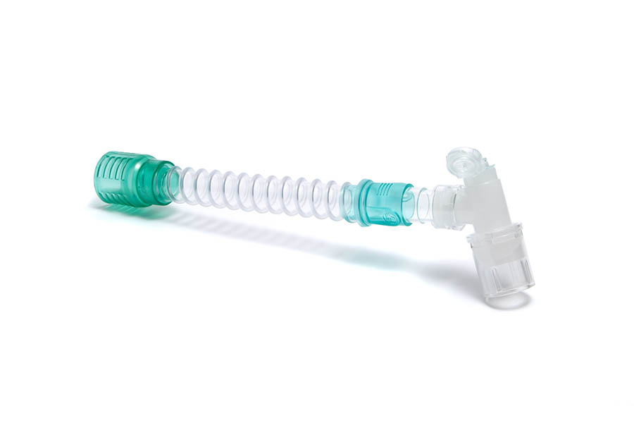 Catheter Mount intérieur lisse, 22F, avec raccord coudé double rotule 22M/15F, ≥180mm