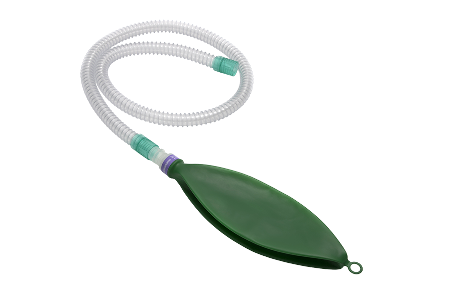 Branche de ventilation manuelle 22mm intérieur lisse avec ballon 2L. ≥ 1.2m